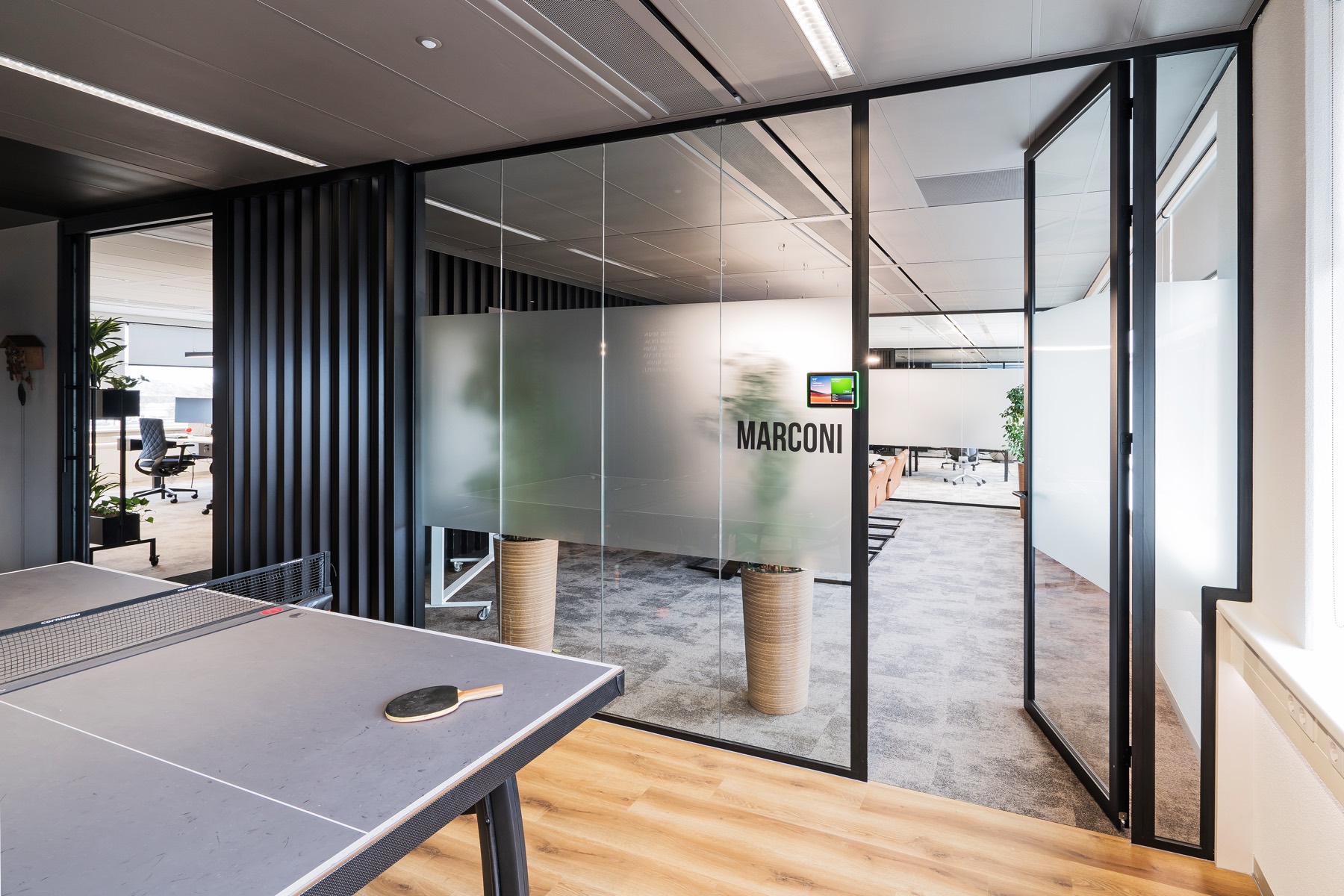 Divitel Marconi meeting room with ping-pong area